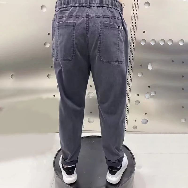 Stanley Jeansy męskie ze ściągaczem i sześcioma kieszeniami